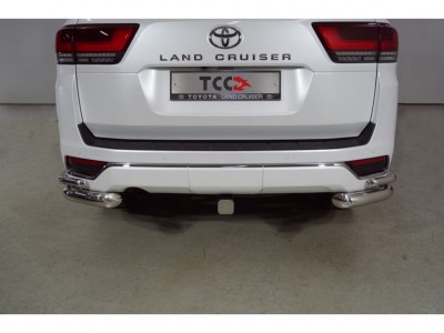 Защита заднего бампера уголки 76-42 для Toyota Land Cruiser 300 70TH ANNIVERSARY 2021–н.в. TOYLC30021-19