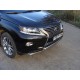 Защита передняя двойная 60-60 мм ТСС для Lexus RX-350 2012-2015
