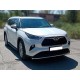 Защита переднего  бампера d-43 одинарная для Toyota Highlander 2019 – н.в.