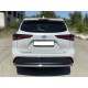Защита заднего бампера радиусная одинарная d-60 для Toyota Highlander 2019 – н.в.