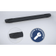 Порог-площадка "Black" F180ALB + комплект крепежа для Toyota Highlander 2020-н.в.