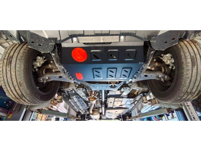 Защита картера и КПП, АвтоБРОНЯ, сталь для Changan UNI-K 2020-, V - 2.0/ Changan CS95 Plus 2023-, V-2.0, АКПП. 4WD
