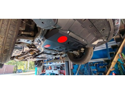 Защита картера и КПП, АвтоБРОНЯ, сталь для Changan UNI-K 2020-, V - 2.0/ Changan CS95 Plus 2023-, V-2.0, АКПП. 4WD