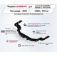 ТСУ фаркоп Sheriff тип шара F(фланцевый) для Toyota Land Cruiser 200 Executive 2016-2021, Lexus LX 2007-2021 без подрезки бампера. Тип шара: F