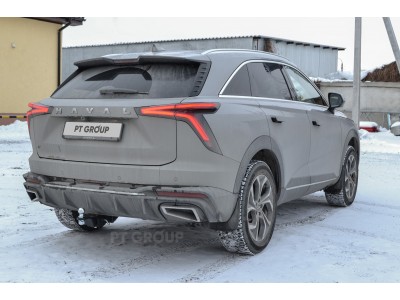 Фаркоп для Haval F7 2024-н.в. без подрезки бампера. Тип шара: E (легкосъемный шар под квадрат)