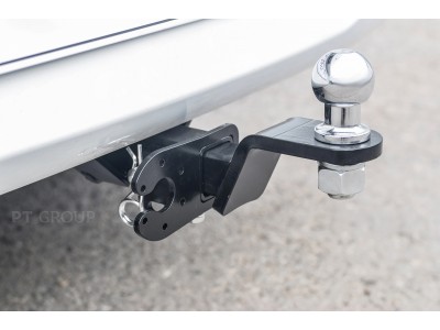 Фаркоп для Renault Logan седан 2014-2022, Renault Logan Stepway 2019-2022 съемное крепление шара под американский квадрат