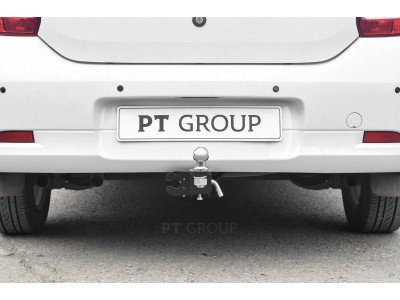 Фаркоп для Renault Logan седан 2014-2022, Renault Logan Stepway 2019-2022 съемное крепление шара под американский квадрат