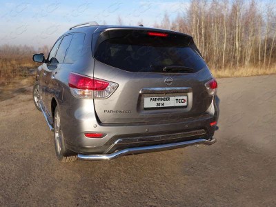 Защита заднего бампера 60 мм для Nissan Pathfinder № NISPAT14-17
