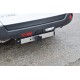 Фаркоп с нержавеющей накладкой для Nissan X-trail T31 2007-2014 съемное крепление шара под американский квадрат