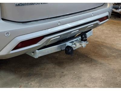 Фаркоп оцинкованный для Mitsubishi Pajero Sport III 2021-н.в. фланцевое крепление шара №ZM302FE