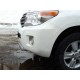 Защита передняя овальная короткая 75х42 мм ТСС для Toyota Land Cruiser 200 2012-2015