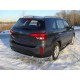 Защита заднего бампера уголки 60 мм ТСС для Kia Sorento 2012-2020