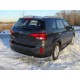 Защита заднего бампера уголки 60 мм ТСС для Kia Sorento 2012-2020