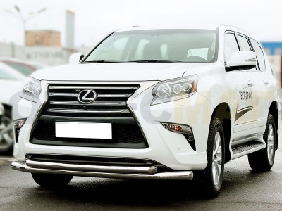 Защита передняя двойная 76-60 мм для Lexus GX460 № GX13_1