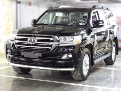Защита переднего бампера 76 мм с подгибами для Toyota Land Cruiser 200 № LCN2015_4.2