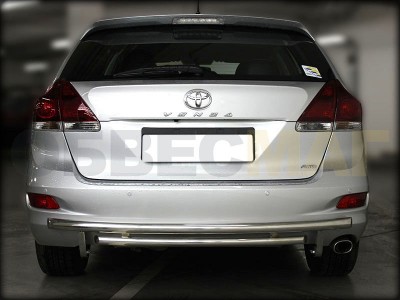 Защита заднего бампера двойная 53-53 мм для Toyota Venza № TV13_3.2