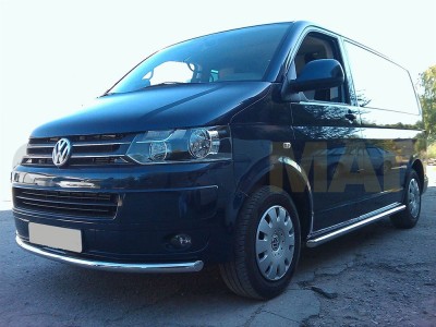 Пороги труба 60 мм для Volkswagen T5 № WLT5 2