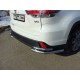 Защита задняя двойные уголки 60-42 мм ТСС для Toyota Highlander 2014-2016