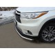 Защита переднего бампера 60 мм ТСС для Toyota Highlander 2014-2016