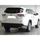 Защита заднего бампера "уголки" двойные d-60+53 для Toyota Highlander 2014-2016