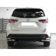 Защита заднего бампера "уголки" двойные d-60+53 для Toyota Highlander 2014-2016