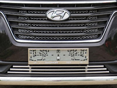 Накладка решетки радиатора 16 мм для Hyundai H-1 Starex № HYUNH118-02