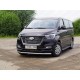 Пороги алюминиевые Slim Line Black ТСС для Hyundai H-1 Starex 2019-2021