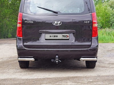 Защита задняя уголки 60 мм для Hyundai H-1 Starex № HYUNH118-14