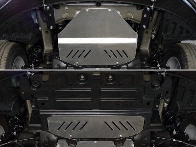 Защита картера алюминий 4 мм для Hyundai H-1 Starex № ZKTCC00357