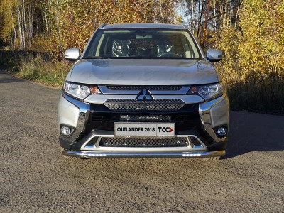 Защита переднего бампера с ДХО 60 мм для Mitsubishi Outlander № MITOUT18-36
