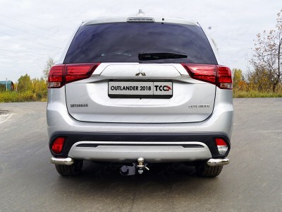 Защита задняя уголки 60 мм для Mitsubishi Outlander № MITOUT18-34