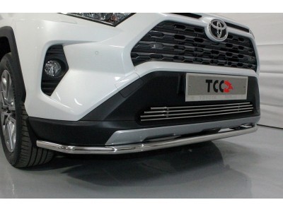 Защита переднего бампера 42 мм для Toyota RAV4 № TOYRAV19-17