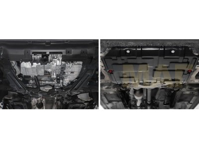 Защита картера и КПП Автоброня, сталь 2 мм для Haval F7/F7x 2019-2021