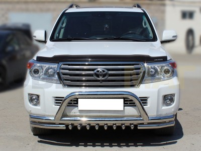 Защита передняя двойная 76-60 мм с защитой картера для Toyota Land Cruiser 200 № LCN2012_3.2