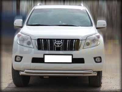 Защита передняя двойная 76-60 мм для Toyota Land Cruiser Prado 150 № LCPR10 1