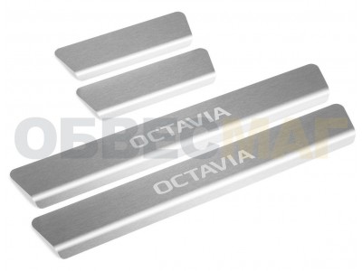 Накладки на пороги Rival, 4 шт для Skoda Octavia A8 № NP.5110.3
