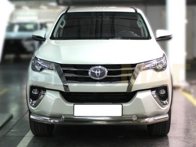 Защита передняя двойная 76-60 мм для Toyota Fortuner № TF17_1.1