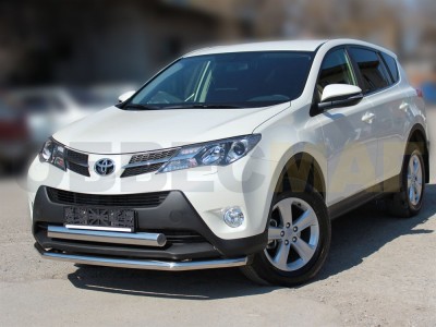 Защита переднего бампера 53 мм с четырьмя загибами для Toyota RAV-4 № TRN13_1.1