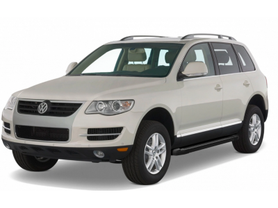 Порог-площадка "Black" F193ALB + комплект крепежа для Volkswagen Touareg (без пневматической подвески) 2003-2010 №F193ALB.5809.1