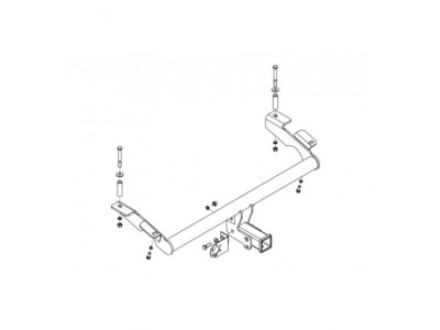 Фаркоп для Chevrolet Niva 2002-2020, Lada Niva 2020-2021, Lada Niva Travel 2021-н.в. съемное крепление шара под американский квадрат №VAZ-71B