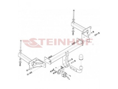 Фаркоп Steinhof шар A(условно-съемное крепление) для Subaru Tribeca 2006-2014 S-422