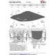 Защита картера и КПП + комплект крепежа Автоброня, Сталь для GAC GS8 2023-н.в., V-2.0, АКПП, 4WD. 
