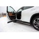 Пороги с площадкой алюминиевый лист 42 мм ТСС для Lexus RX F-Sport 2015-2021