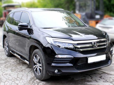 Пороги степ d-76 для Honda Pilot 2015-2018 HPIL15_2
