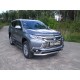 Защита переднего бампера с ДХО 76 мм ТСС для Mitsubishi Pajero Sport 2016-2020