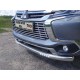 Защита переднего бампера с ДХО 76 мм ТСС для Mitsubishi Pajero Sport 2016-2020