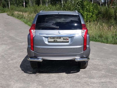 Защита задняя уголки 76 мм для Mitsubishi Pajero Sport № MITPASPOR16-22