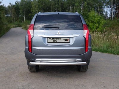 Защита заднего бампера 76 мм для Mitsubishi Pajero Sport № MITPASPOR16-23