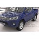 Пороги алюминиевые Emerald Black для Toyota Hilux 2015-2021