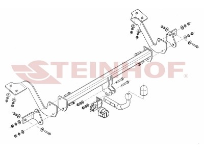 ТСУ Фаркоп Steinhof шар A на базу 4380 мм для Citroen Berlingo/Peugeot Partner № C-023